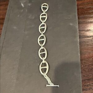 Sterling silver Link Toggle Bracelet